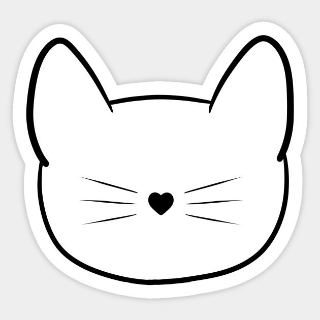 Kitty Sticker by Saramation